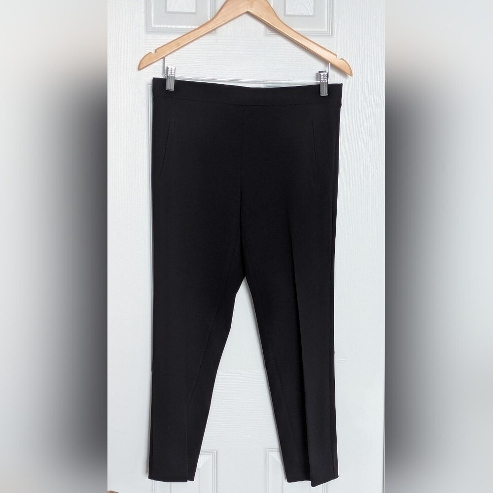 Jules & Leopold Women's (Small) Elastic Waist Cropped Wide Leg Hem Dress Pants